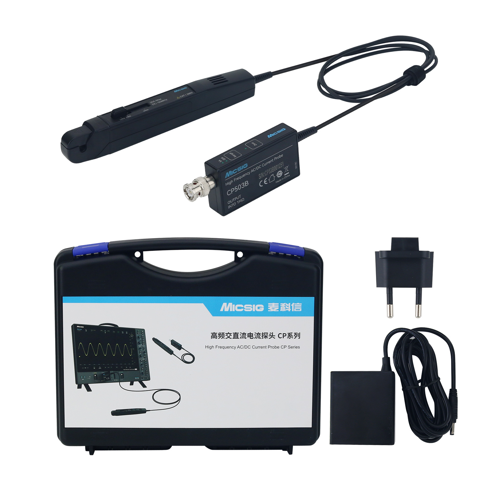 GOOD Micsig CP503B 50MHz 5A/30 - Current Probe Ac Dc 50Mhz Oscilloscope review and price